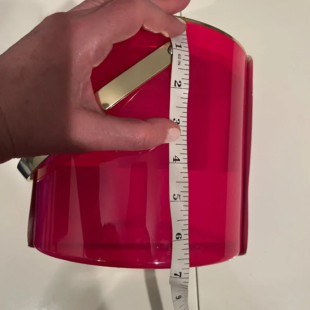 Plastic Ice‎ Bucket and Scoop (Hot Pink and Gold!) (NEW)